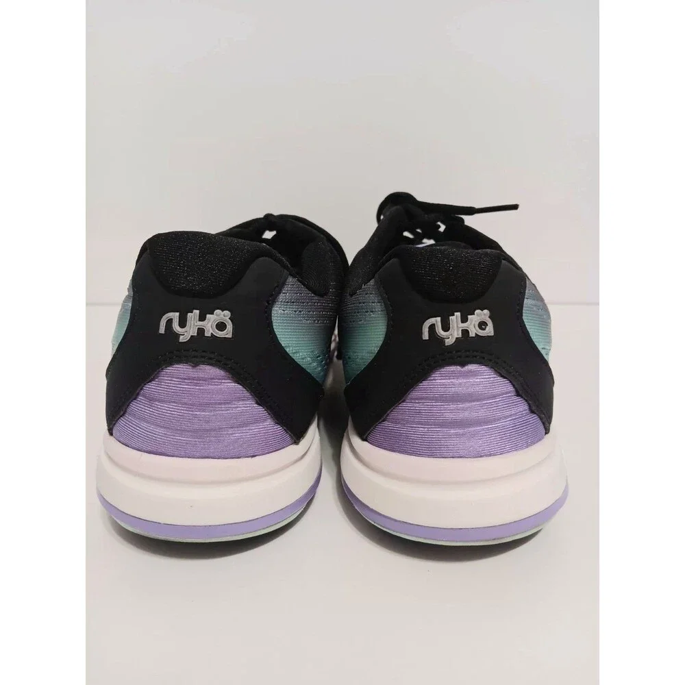 Ryka Women's Devotion Plus Black Blue Purple Sneakers Sz 10M